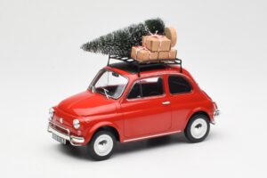 Fiat 500 L Roșu Christmas Norev 1:18 187779 Metal