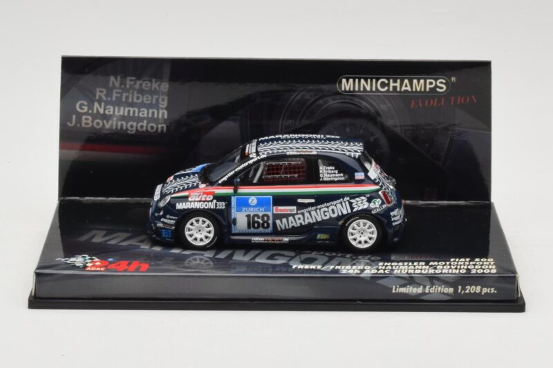 Fiat 500 #168 Engstler Motorsport Freke / Friberg / Naumann 24 Hours Nurburgring 2008 Minichamps 1:43 437081268 Metal