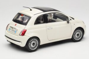 Fiat 500 Alb Mondo Motors 1:18 500291 Metal - imaginea 3 din 8
