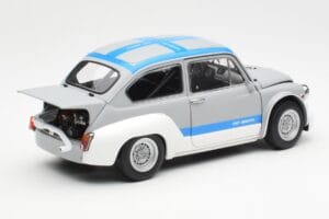 Fiat Abarth 1000 TCR Gri Mat Dungi Albastre AUTOart 1:18 72642 Metal - imaginea 3 din 8