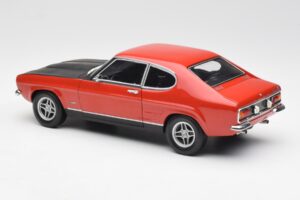 Ford Capri Mk1 2600 RS Roșu Negru Minichamps 1:18 180089071 Metal - imaginea 7 din 8