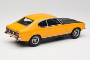 Ford Capri 2600 RS Signal Galben Cu Negru Minichamps 1:18 180089070 Metal - imaginea 3 din 8