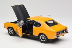 Ford Capri 2600 RS Signal Galben Cu Negru Minichamps 1:18 180089070 Metal - imaginea 5 din 8
