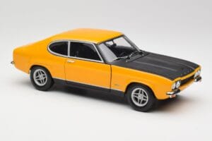 Ford Capri 2600 RS Signal Galben Cu Negru Minichamps 1:18 180089070 Metal - imaginea 6 din 8