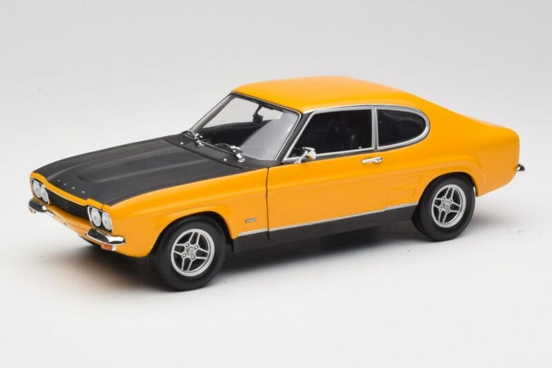 Ford Capri 2600 RS Signal Galben Cu Negru Minichamps 1:18 180089070 Metal