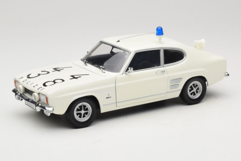 Ford Capri Autobahnpolizei Dusseldorf Minichamps 1:18 150089090 Metal