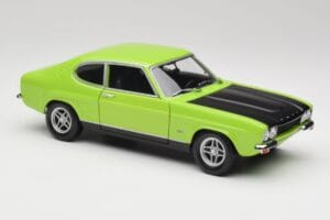 Ford Capri Mk1 RS 2600 Verde & Negru Minichamps 1:18 150089075 Metal - imaginea 6 din 8