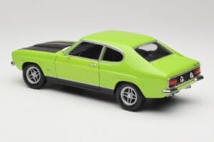 Ford Capri Mk1 RS 2600 Verde & Negru Minichamps 1:18 150089075 Metal - imaginea 7 din 8
