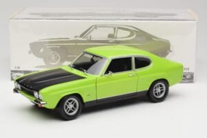 Ford Capri Mk1 RS 2600 Verde & Negru Minichamps 1:18 150089075 Metal - imaginea 8 din 8