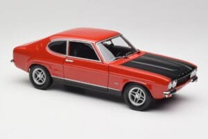 Ford Capri Mk1 RS 2600 Roșu & Negru Minichamps 1:18 150089076 Metal - imaginea 6 din 8