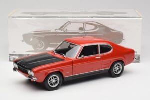 Ford Capri Mk1 RS 2600 Roșu & Negru Minichamps 1:18 150089076 Metal - imaginea 8 din 8