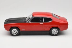 Ford Capri Mk1 RS 2600 Roșu cu Capotă Neagră MCG 1:18 MCG18538 Metal - imaginea 3 din 6