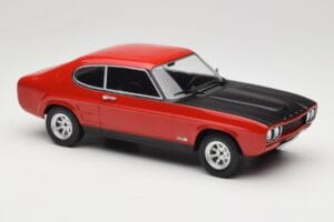 Ford Capri Mk1 RS 2600 Roșu cu Capotă Neagră MCG 1:18 MCG18538 Metal - imaginea 4 din 6