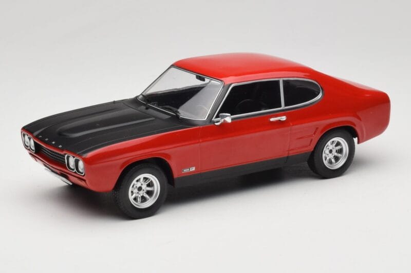 Ford Capri Mk1 RS 2600 Roșu cu Capotă Neagră MCG 1:18 MCG18538 Metal