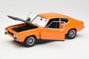 Ford Capri Mk1 RS 2600 Signal Orange Negru Minichamps 1:18 150089077 Metal - imaginea 2 din 8
