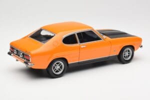 Ford Capri Mk1 RS 2600 Signal Orange Negru Minichamps 1:18 150089077 Metal - imaginea 3 din 8