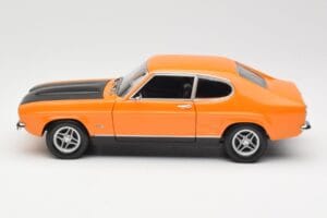 Ford Capri Mk1 RS 2600 Signal Orange Negru Minichamps 1:18 150089077 Metal - imaginea 4 din 8