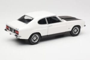 Ford Capri Mk1 RS 2600 Alb Negru Minichamps 1:18 150089078 Metal - imaginea 3 din 8