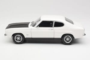 Ford Capri Mk1 RS 2600 Alb Negru Minichamps 1:18 150089078 Metal - imaginea 4 din 8