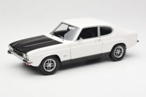 Ford Capri Mk1 RS 2600 Alb Negru Minichamps 1:18 150089078 Metal