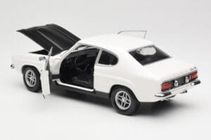 Ford Capri Mk1 RS 2600 Alb Negru Minichamps 1:18 150089078 Metal - imaginea 5 din 8