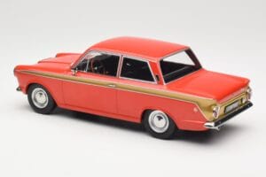 Ford Cortina Lotus Red & Gold Stripe MCG 1:18 MCG18532 Metal - imaginea 5 din 6