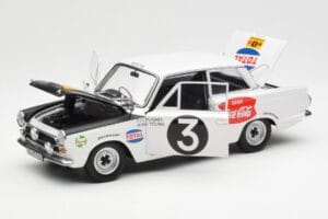Ford Cortina Mk1 #3 P. Hughes / B. Young African Safari Rally 1964 AUTOart 1:18 86428 Metal - imaginea 2 din 8