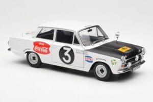 Ford Cortina Mk1 #3 P. Hughes / B. Young African Safari Rally 1964 AUTOart 1:18 86428 Metal - imaginea 6 din 8