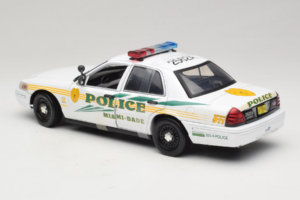 Ford Crown Victoria Police Interceptor CSI Miami GreenLight 1:18 13514 Metal - imaginea 5 din 6