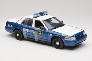 Ford Crown Victoria Police Interceptor The Walking Dead Greenlight 1:18 12957 Metal - imaginea 4 din 6
