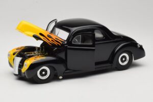 Ford Deluxe Hot Rod Negru Universal Hobbies 1:18 6002 Metal - imaginea 2 din 8