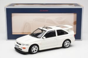 Ford Escort RS Cosworth Alb Norev 1:18 182776 Metal - imaginea 6 din 6
