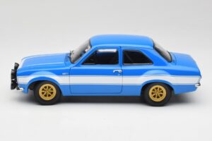 Ford Escort Mk1 RS 1600 Albastru Alb Dungi Minichamps 1:18 100688102 Metal - imaginea 4 din 8