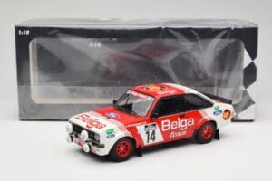 Ford Escort Mk2 RS 1800 #14 Droogmans / Joosten Belga 3rd Place Lotto Haspengouw Rally 1983 Minichamps 1:18 155838714 Metal - imaginea 6 din 6