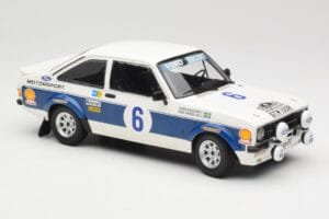 Ford Escort Mk2 RS 1800 #6 B. Waldegård / H-T. Thorszelius Ford Motor Co Winners Acropolis Rally 1977 Minichamps 1:18 1557787 - imaginea 4 din 6