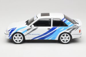 Ford Escort Mk4 RS Turbo S2 Alb Cu Decor MCG 1:18 MCG18547R Metal - imaginea 3 din 6