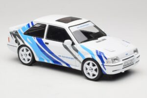 Ford Escort Mk4 RS Turbo S2 Alb Cu Decor MCG 1:18 MCG18547R Metal - imaginea 4 din 6