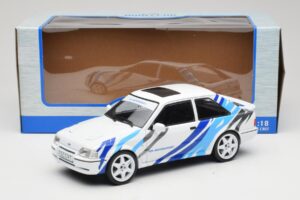 Ford Escort Mk4 RS Turbo S2 Alb Cu Decor MCG 1:18 MCG18547R Metal - imaginea 6 din 6