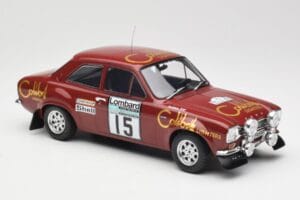 Ford Escort RS 1600 Mk1 #15 M. Alen / I. Kivimäki RAC Rally 1974 IXO 1:18 18RMC047B Metal - imaginea 4 din 6