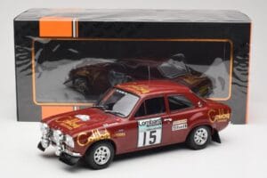 Ford Escort RS 1600 Mk1 #15 M. Alen / I. Kivimäki RAC Rally 1974 IXO 1:18 18RMC047B Metal - imaginea 6 din 6