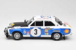 Ford Escort RS 1600 Mk1 #3 V. Preston Jr. / B. Smith Safari Rally 1973 IXO 1:18 18RMC075B Metal - imaginea 3 din 6