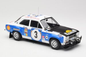 Ford Escort RS 1600 Mk1 #3 V. Preston Jr. / B. Smith Safari Rally 1973 IXO 1:18 18RMC075B Metal - imaginea 4 din 6