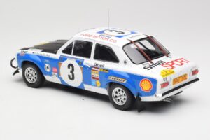 Ford Escort RS 1600 Mk1 #3 V. Preston Jr. / B. Smith Safari Rally 1973 IXO 1:18 18RMC075B Metal - imaginea 5 din 6