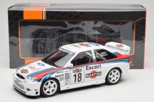 Ford Escort WRC Martini Racing #18 G. Cunico / G. Pirollo Rally San Remo 1998 IXO 1:18 18RMC171A Metal - imaginea 6 din 6
