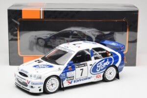 Ford Escort WRC #7 J. Kankkunen / J. Repo RAC Rally 1998 IXO 1:18 18RMC170A Metal - imaginea 6 din 6