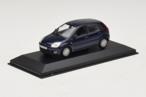 Ford Fiesta Mk5 4-Door Albastru Închis Minichamps 1:43 FIESTA001 Metal - imaginea 2 din 4