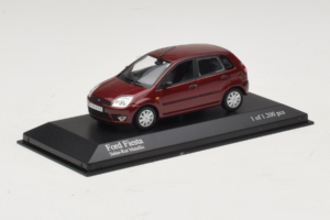 Ford Fiesta Mk5 Roșu Metalizat Minichamps 1:43 400081101 Metal - imaginea 2 din 4