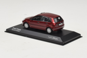 Ford Fiesta Mk5 Roșu Metalizat Minichamps 1:43 400081101 Metal - imaginea 3 din 4