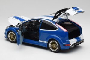Ford Focus RS Mk2 LM Classic Albastru Capri RS2600 Tribute Minichamps 1:18 100080072 Metal - imaginea 5 din 8