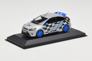 Ford Focus RS Mk2 Promo Blue Wheels Minichamps 1:43 FORD002 Metal - imaginea 2 din 4